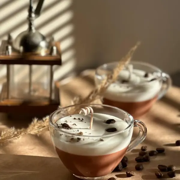 Iced Coffee Candle | Coffee Scented Soy Candle with Caramel & Vanilla