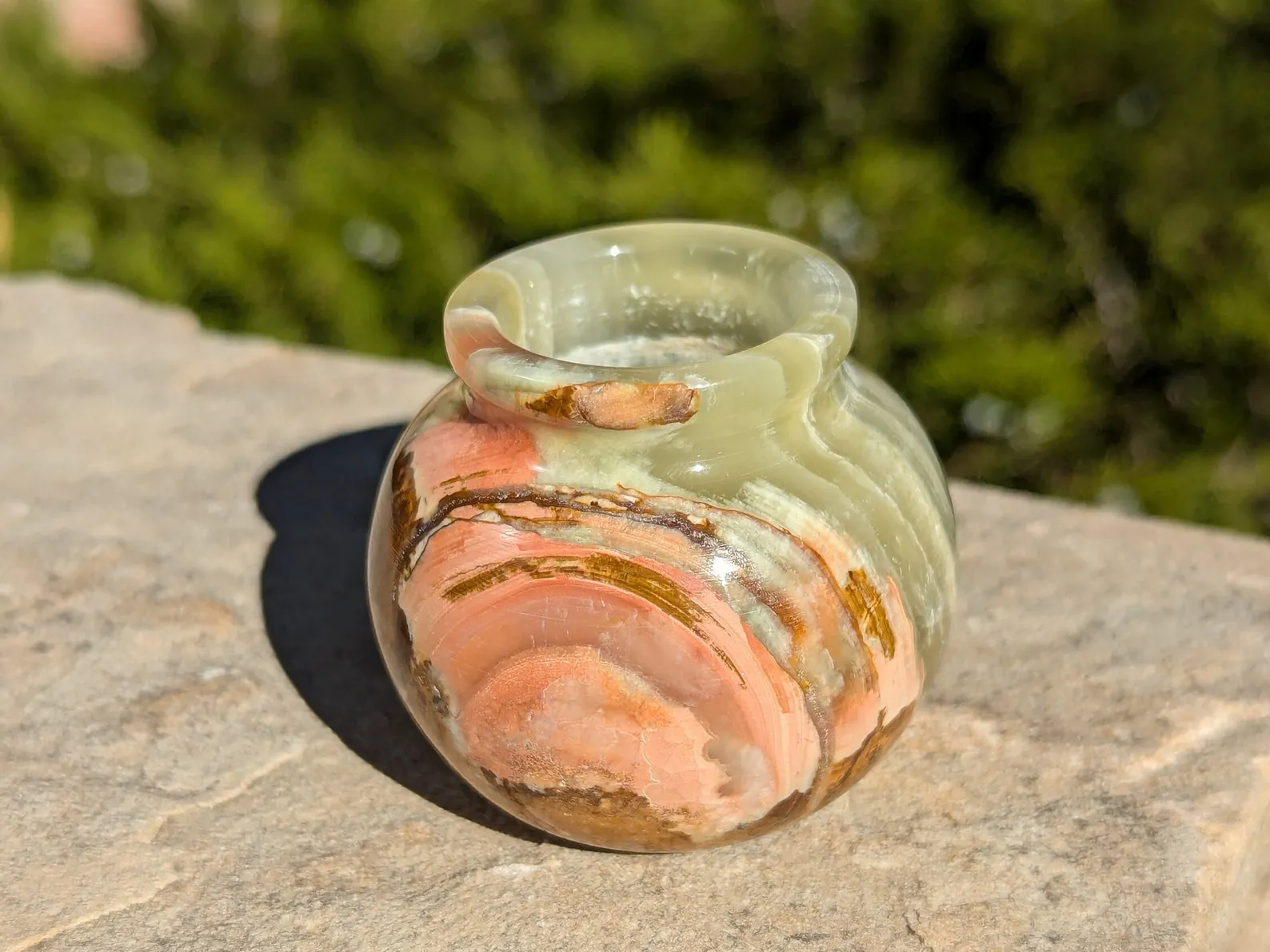 Green Onyx Matka Vase Pot (2"x2")