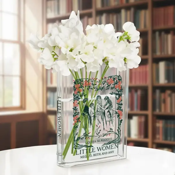Little Women Acrylic Book Vase