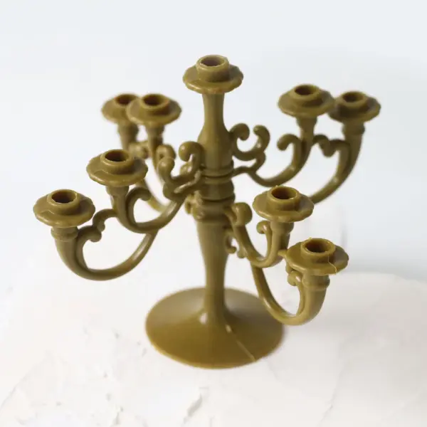 Shabby Chic Candle Holder with 9 White Candles