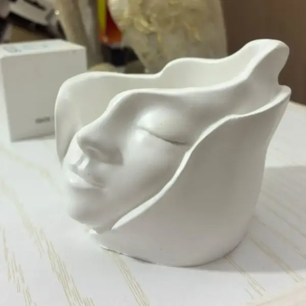 Sculpture Vase with Female Face