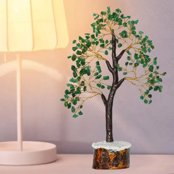 Green Jade Aventurine Crystal Bonsai Tree