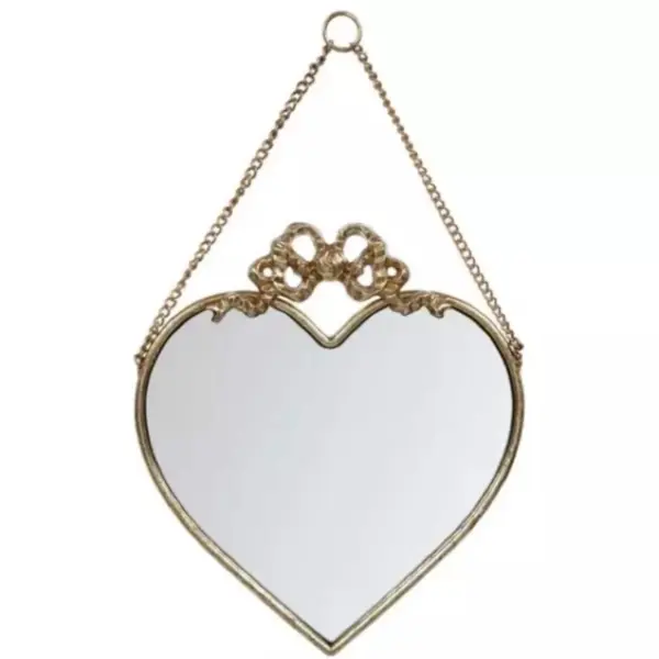 Heart Shaped Mirror Gold wall decor