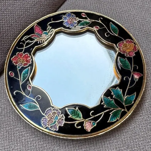Cloisonné Enamel Hand Mirror