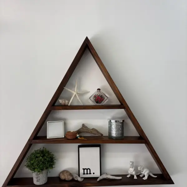 Handcrafted Triangle Shelf