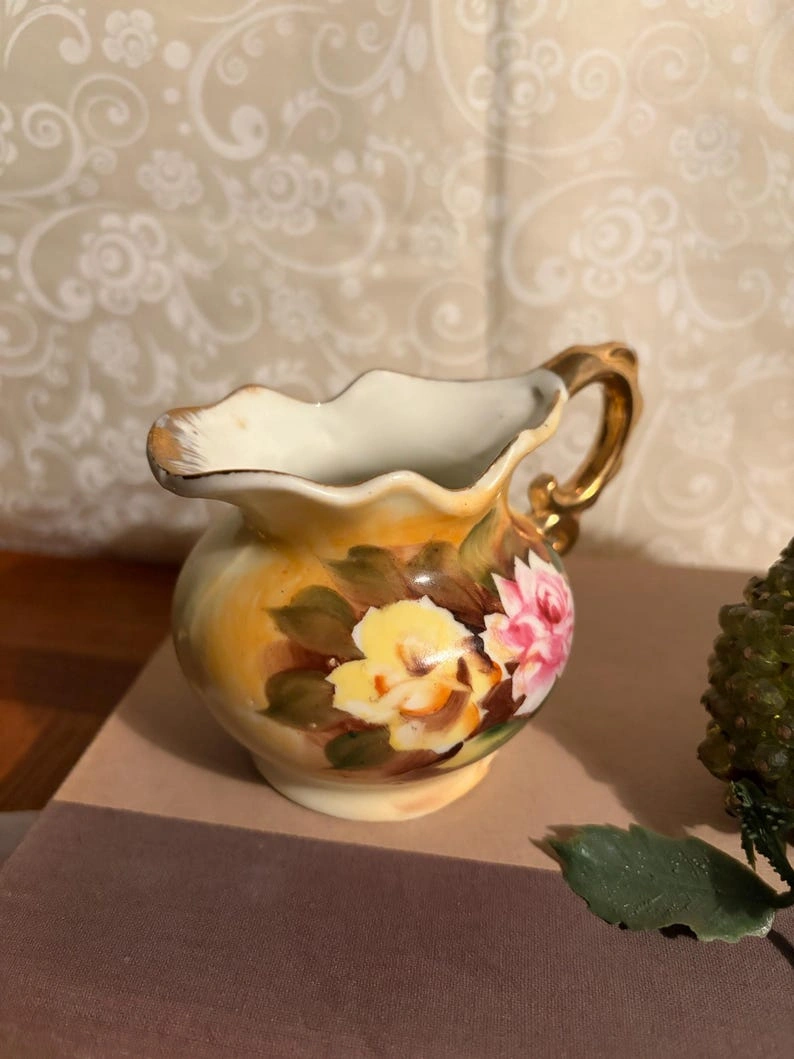 Vintage Enesco Miniature Bud Vase/ Pitcher