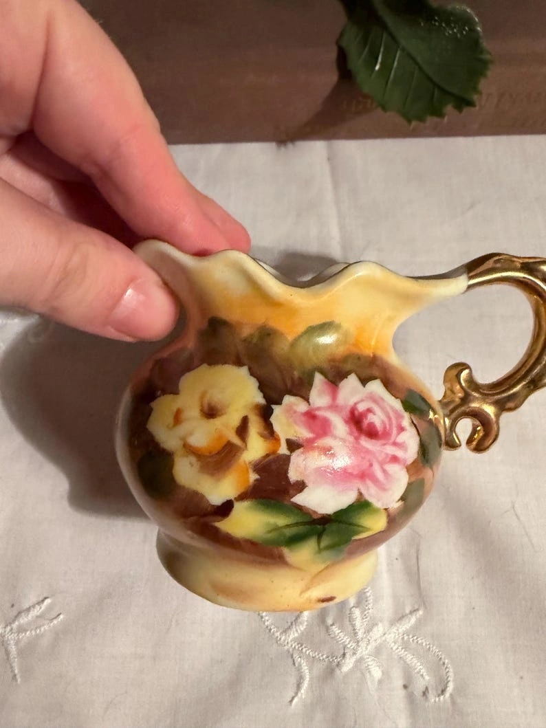 Vintage Enesco Miniature Bud Vase/ Pitcher - Image 2