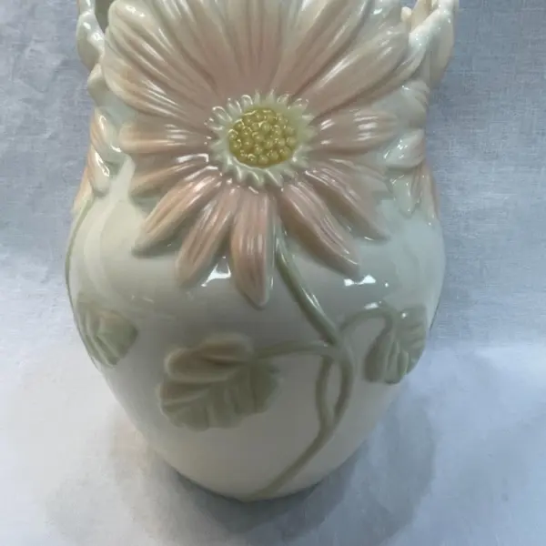 Lenox Pink Gerbera Daisy Vase - 6"
